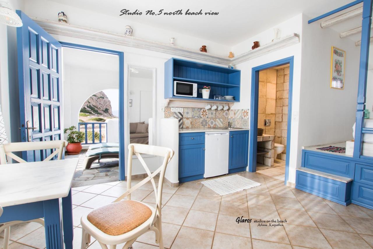 דירות ארקסה Glaros Luxury Studio On The Beach מראה חיצוני תמונה